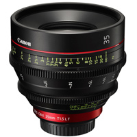 Canon CN-E 35mm T1.5 L F cinema lens hire RENTaCAM Sydney