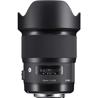 Sigma 20mm f/1.4 DG HSM Art lens for Canon EF mount hire from RENTaCAM Sydney